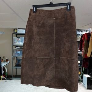 Brandon Thomas leather skirt